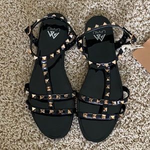 Studded Strappy Gladiator Sandal